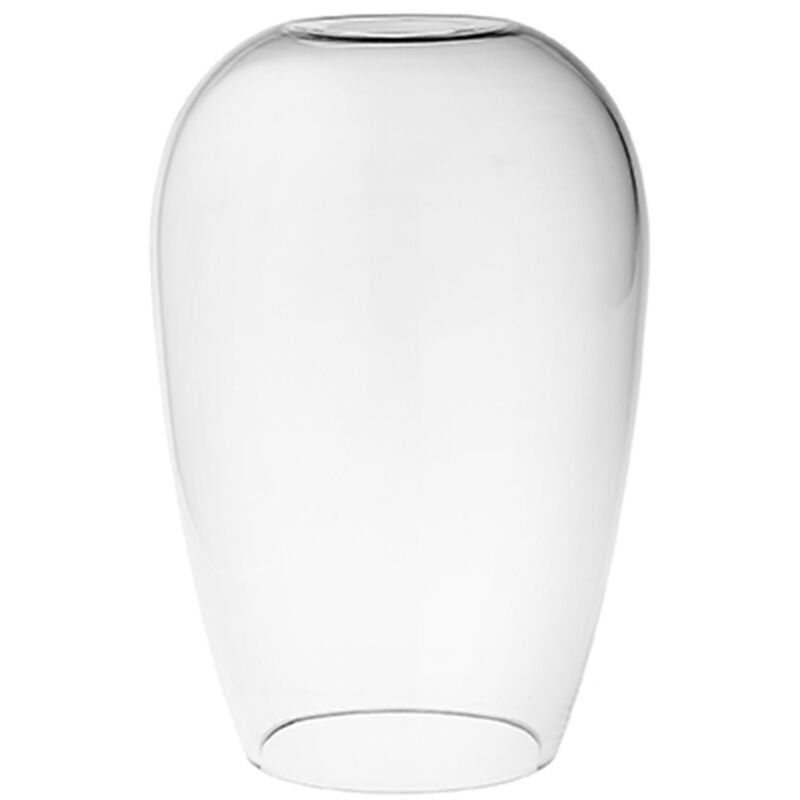 foto del prodotto paralume in vetro soffiato millerighe trasparente