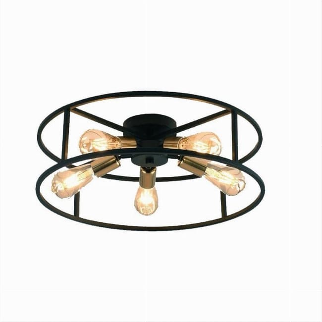 foto del prodotto paralume industriale in metallo vintage lampade a soffitto per cucina