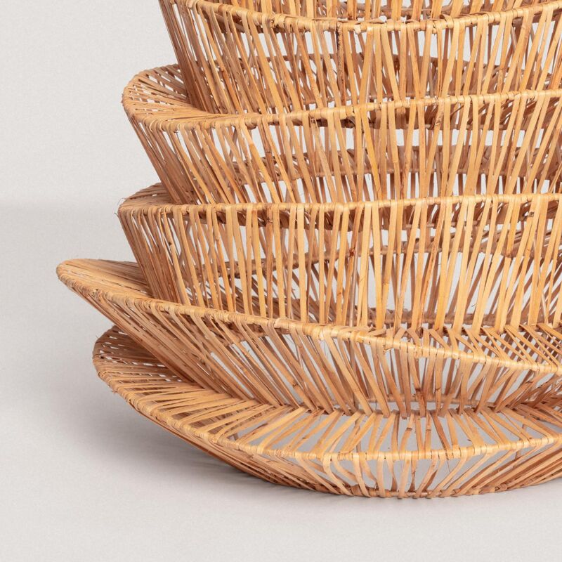 foto del prodotto paralume lampada a sospensione rattan halima 570 mm iluzzia naturale