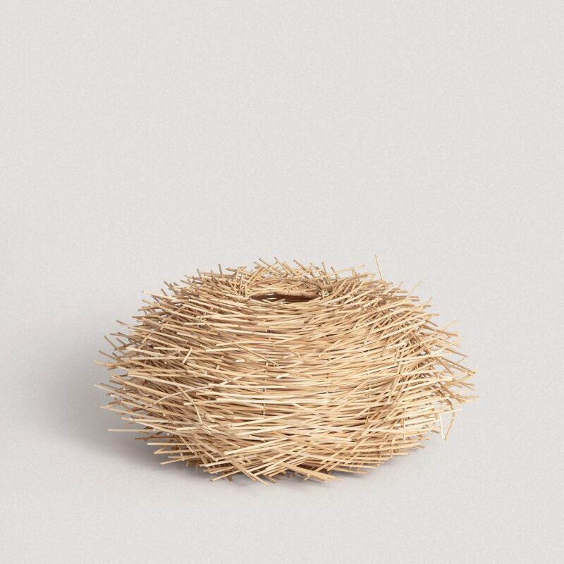 foto del prodotto paralume lampada sospensione rattan nulko iluzzia 600 mm