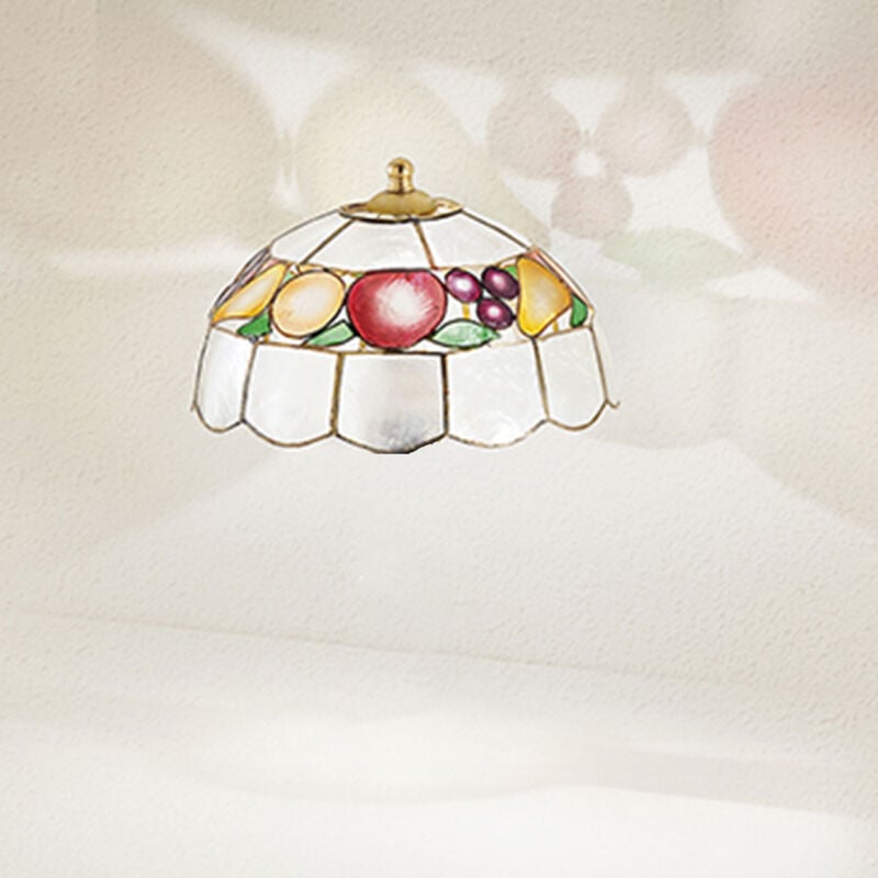 foto del prodotto paralume madreperla decorato multicolor d. 22cm
