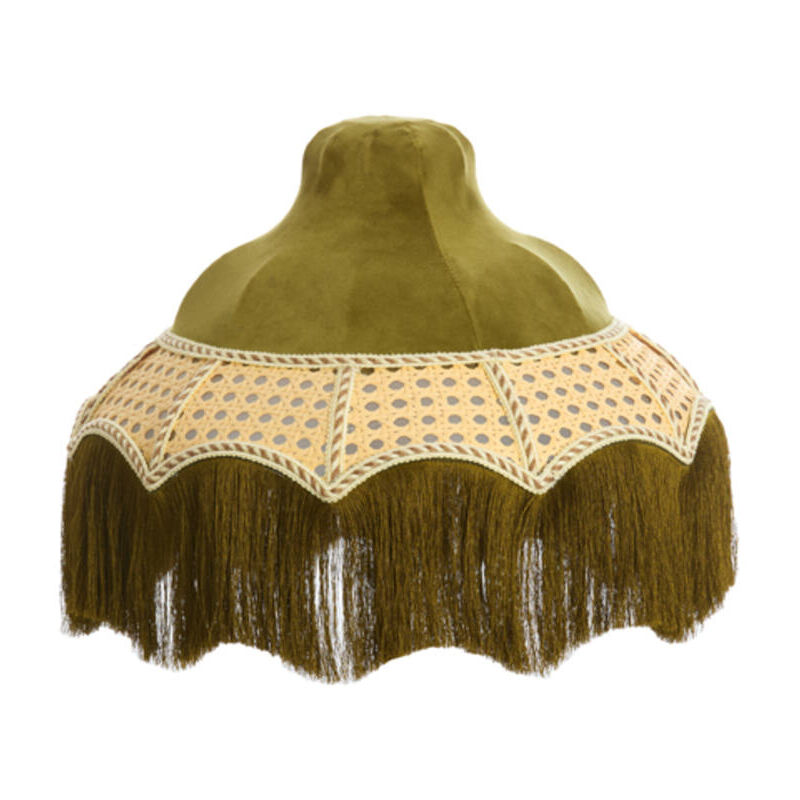 foto del prodotto paralume mizia verde tessile 35cm light living