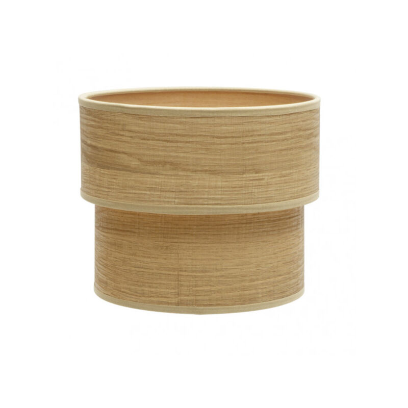 foto del prodotto paralume of table of light wood double smile e14 18x16x16cm