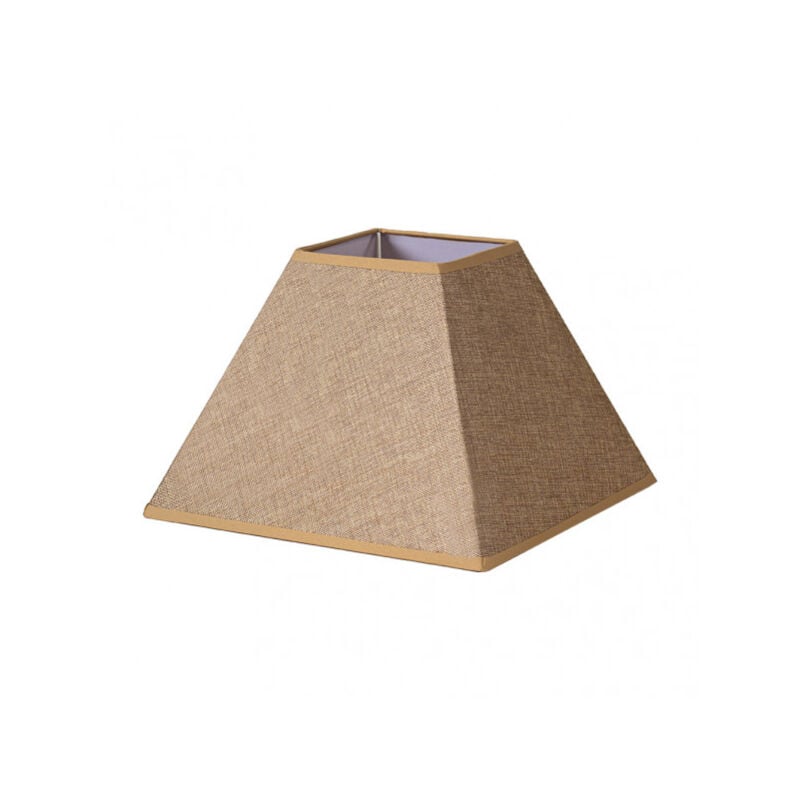 foto del prodotto paralume piramidale divos e27 marrone 45dx20dx32h saco yute