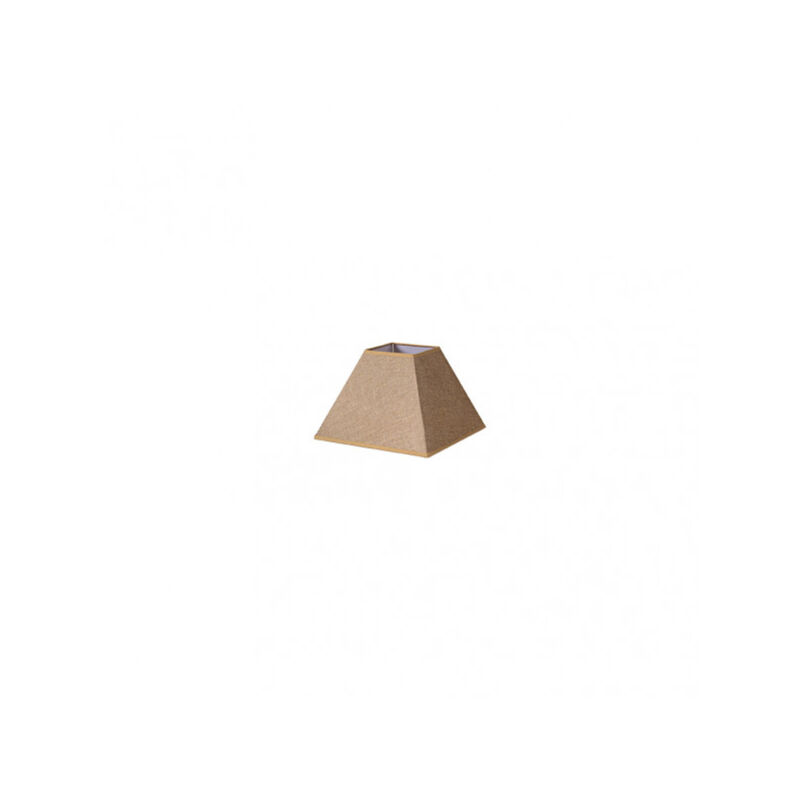 foto del prodotto paralume piramide divos e27 marrone 15dx8dx11h saco yute