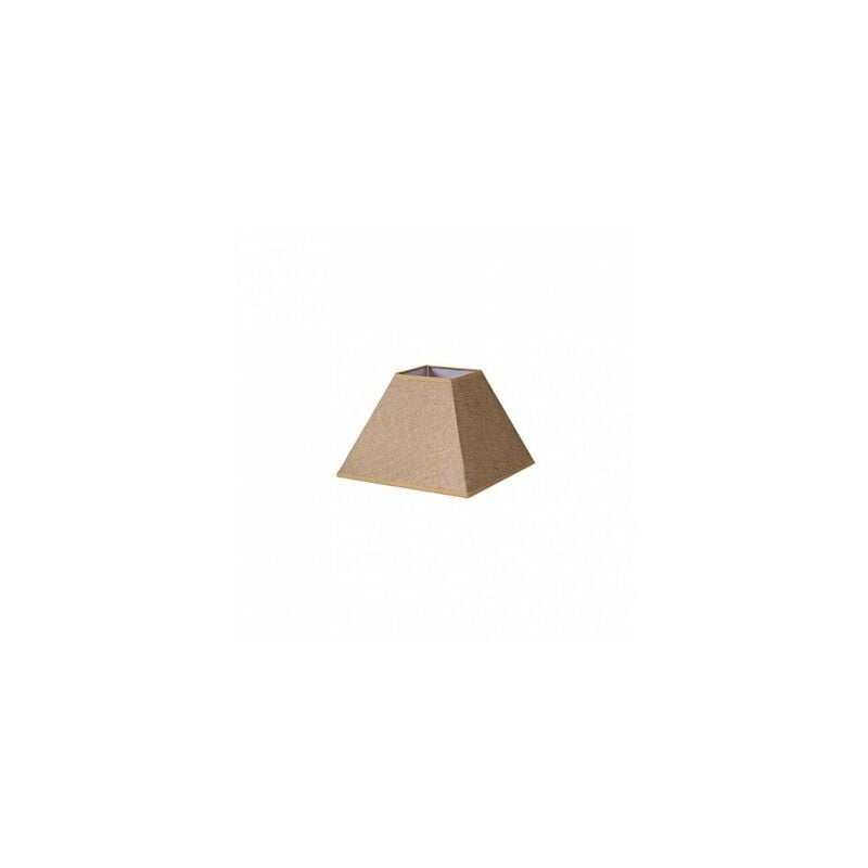 foto del prodotto paralume piramide divos e27 marrone 25dx11dx18h saco yute