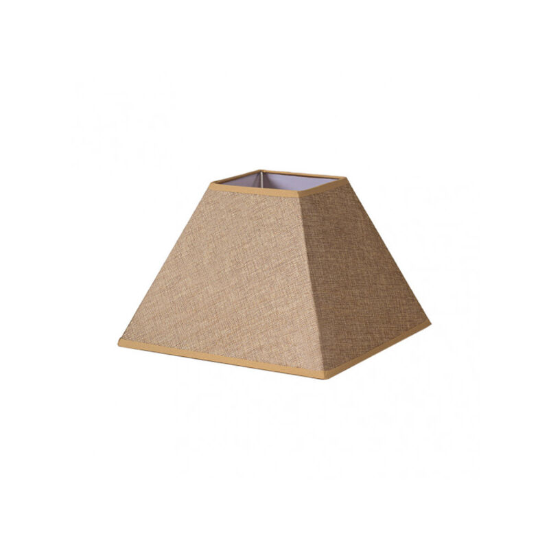 foto del prodotto paralume piramide divos e27 marrone 40dx18dx28h saco yute