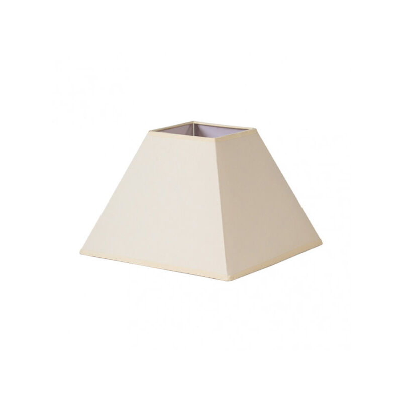 foto del prodotto paralume piramide mezzo e27 beige 45dx20dx32h tessuto popeline