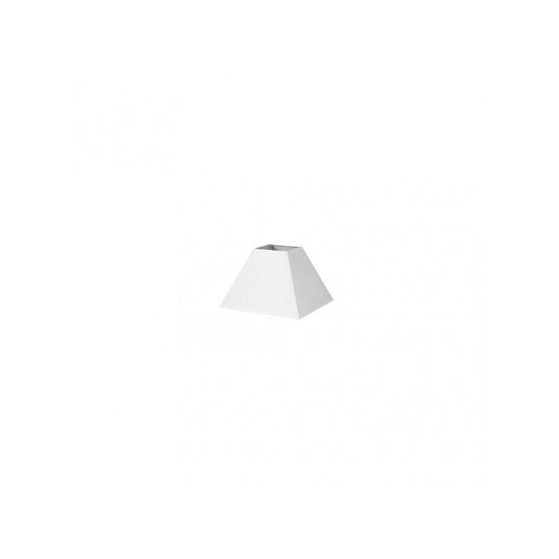 foto del prodotto paralume piramide mezzo e27 bianco 15dx8dx11h tessuto popeline