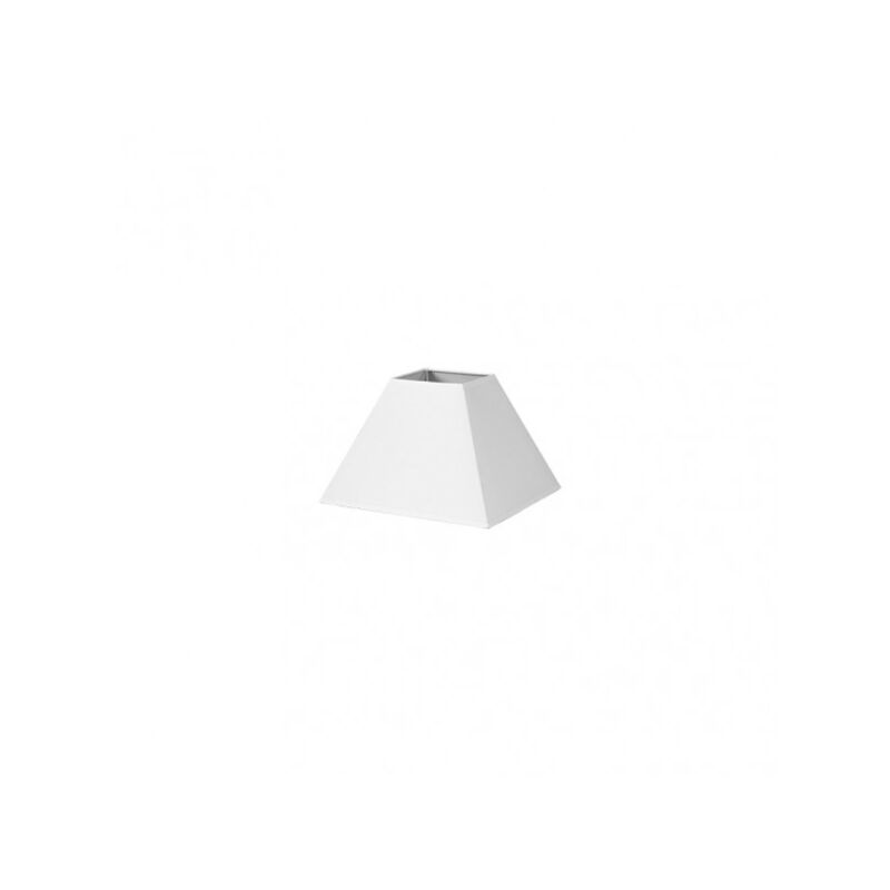 foto del prodotto paralume piramide mezzo e27 white 20dx10dx15h tessuto popeline