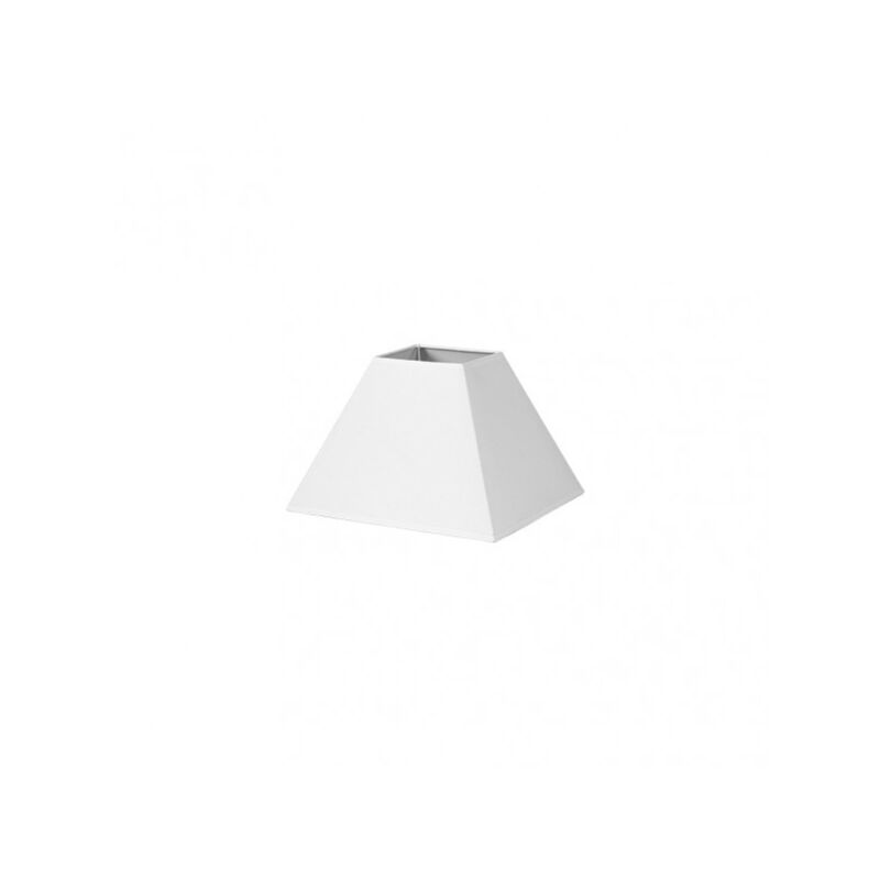 foto del prodotto paralume piramide mezzo e27 white 25dx11dx18h tessuto popeline