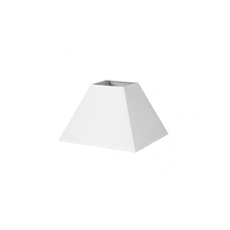 foto del prodotto paralume piramide mezzo e27 white 35dx15dx25h tessuto popeline