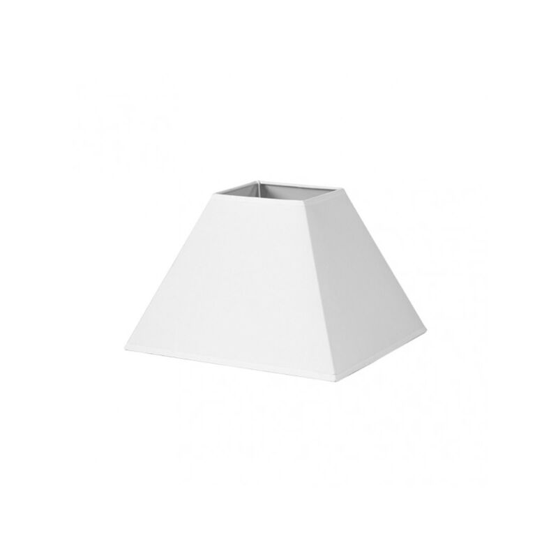 foto del prodotto paralume piramide mezzo e27 white 40dx18dx28h tessuto popeline