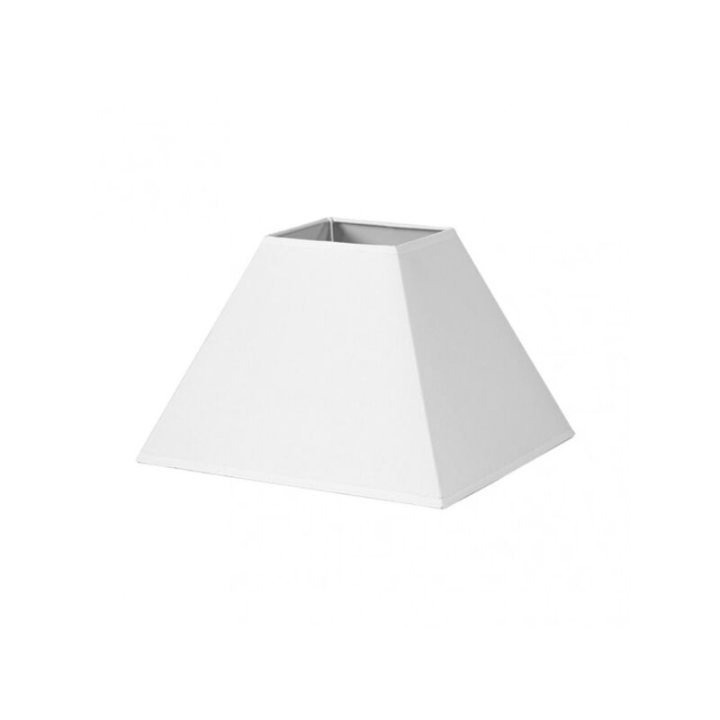 foto del prodotto paralume piramide mezzo e27 white 45dx20dx32h tessuto popeline