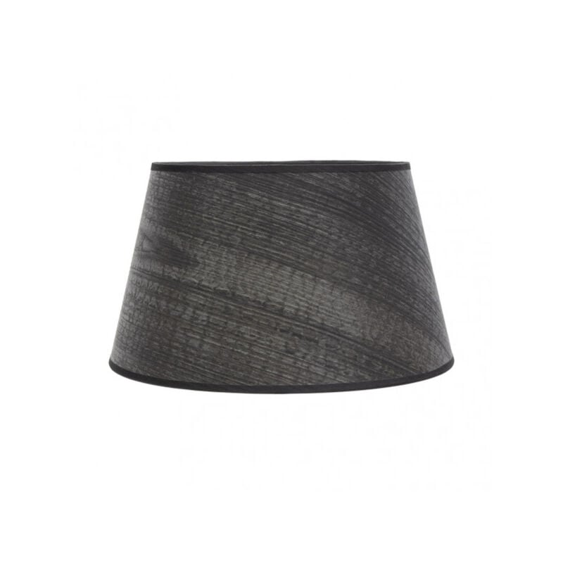 foto del prodotto paralume salma e27 legno nero 45dx35dx30h conico aperto