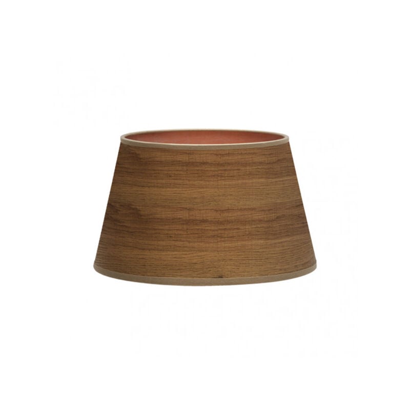 foto del prodotto paralume salma e27 legno scuro 40dx30dx25h conica abierta
