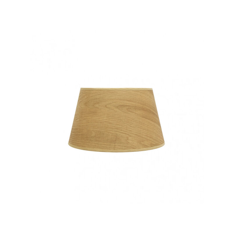 foto del prodotto paralume salma e27 luce legno 30dx22dx17h conico aperto