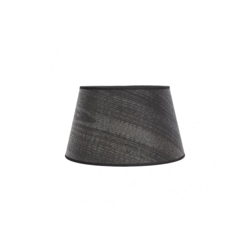 foto del prodotto paralume salma e27 nero legno 35dx25dx20h conico aperto