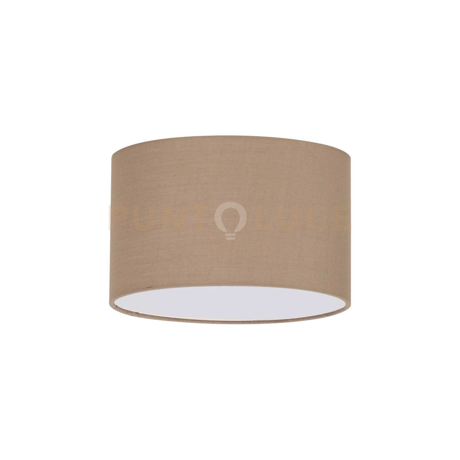 foto del prodotto paralume set up paralume cilindro d30 tortora