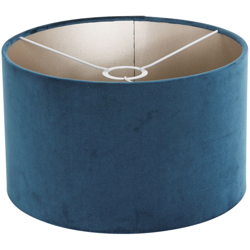 foto del prodotto paralume shade blu velluto 30cm e27 steinhauer