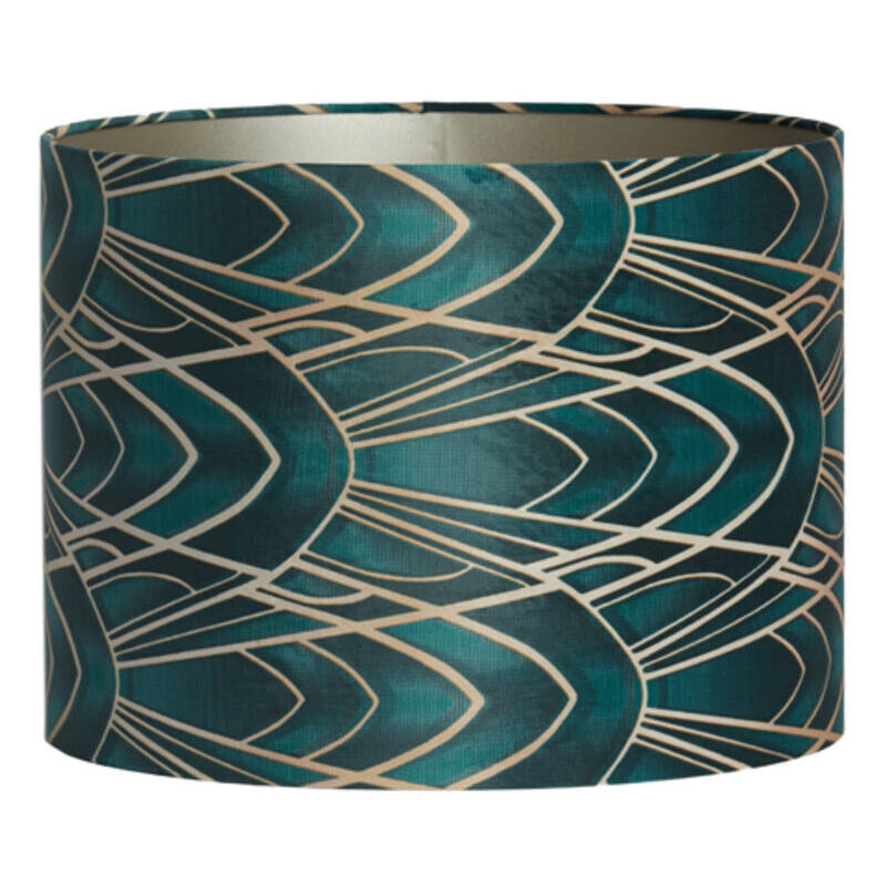 foto del prodotto paralume tiara verde tessile 40cm light living