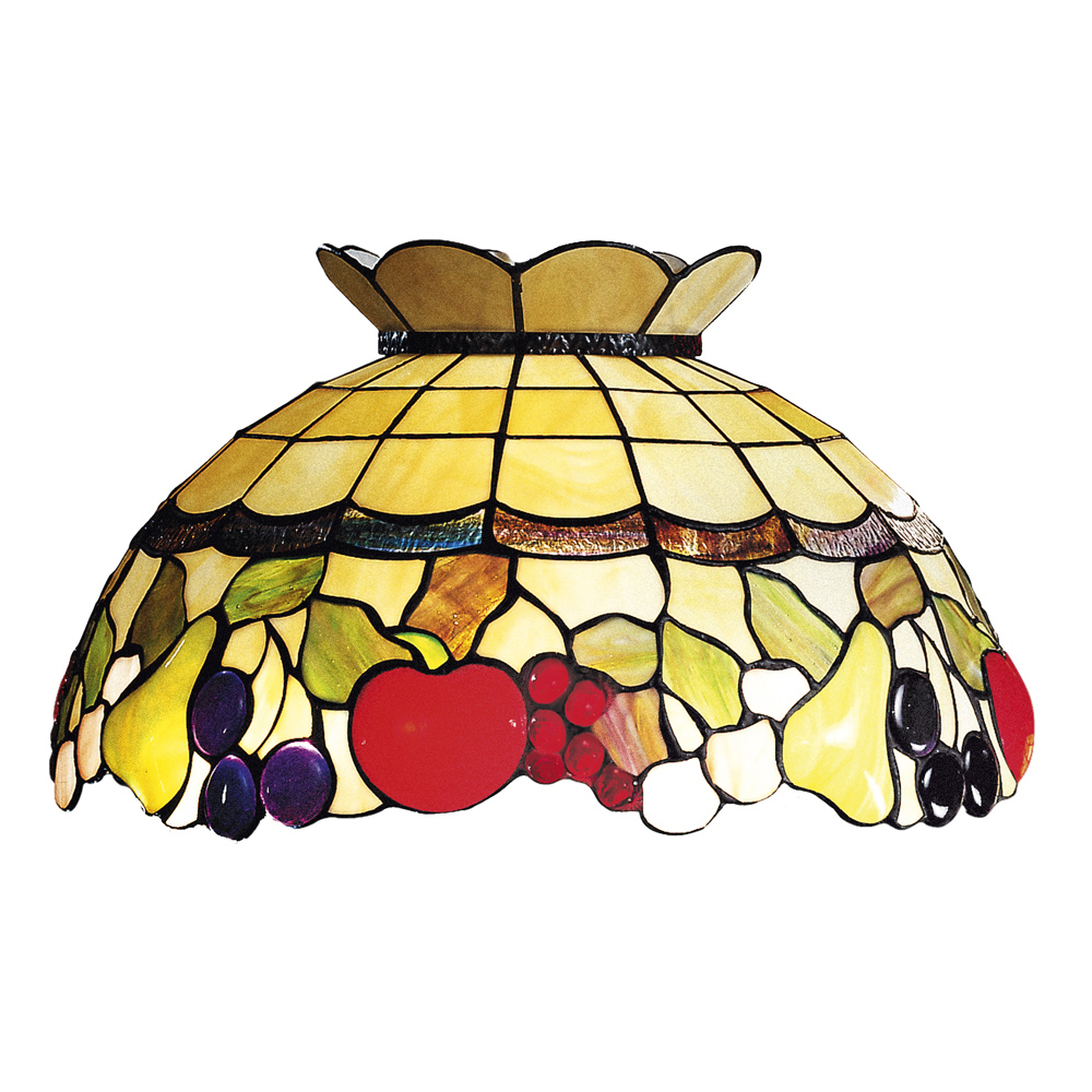 foto del prodotto paralume tiffany in vetro decorato multicolor d. 55cm