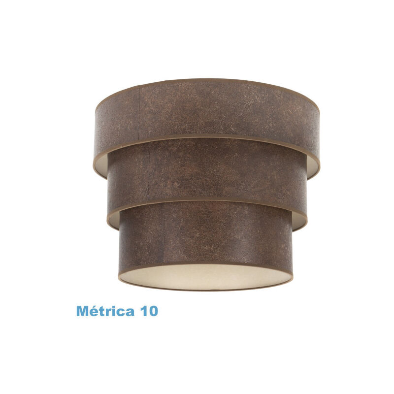 foto del prodotto paralume triplo a sospensione smile m10 rust 50dx40dx28h