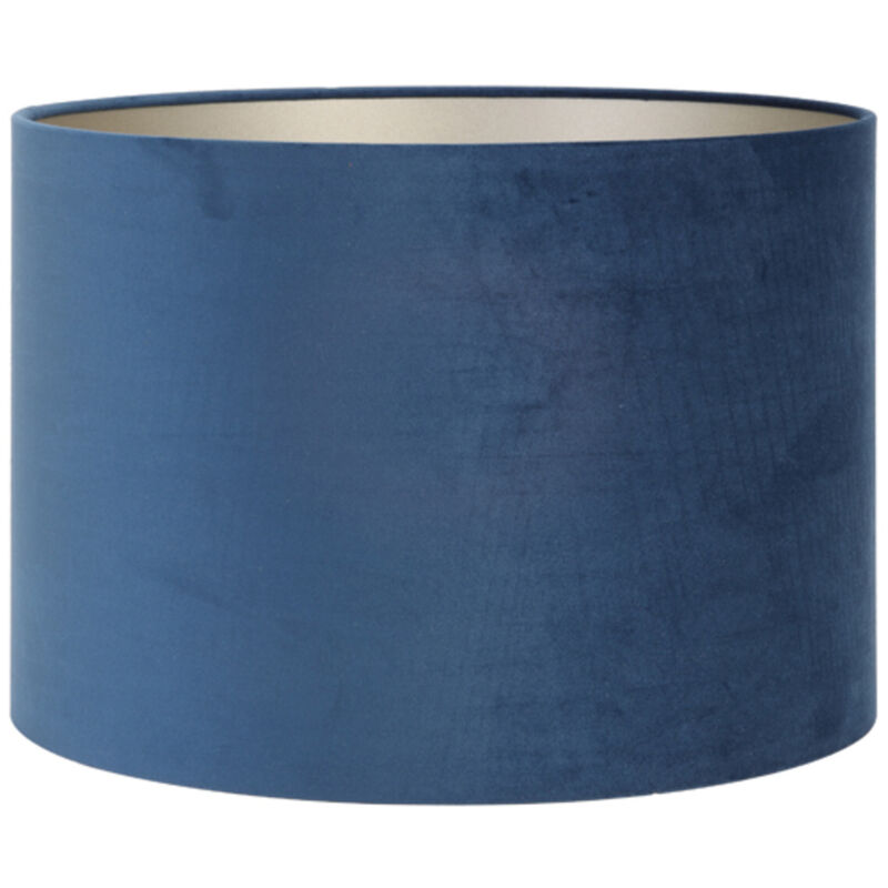 foto del prodotto paralume velours blu tessile 35cm light living
