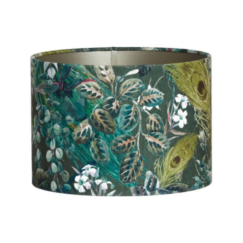 foto del prodotto paralume - xenia flora - verde - tessile - - light living