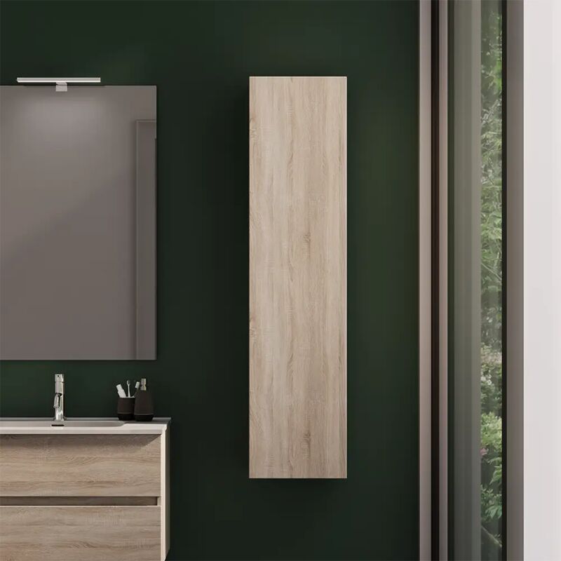 foto del prodotto parama colonna bagno sospesa altezza 140 cm rovere chiaro reversibile mod. yili