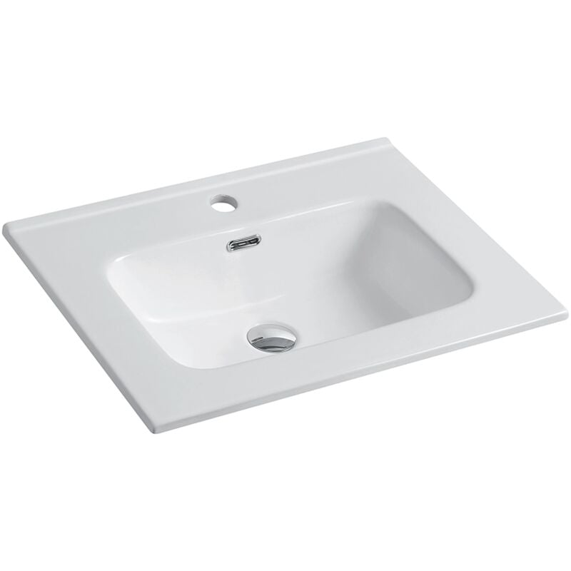 foto del prodotto parama lavabo da incasso 60 cm in ceramica bianca mod. civit