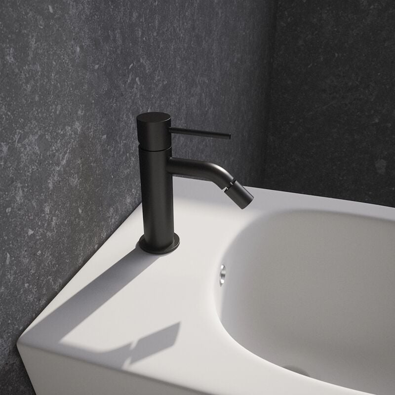 foto del prodotto parama miscelatore bidet senza scarico in ottone nero opaco mod. katharine