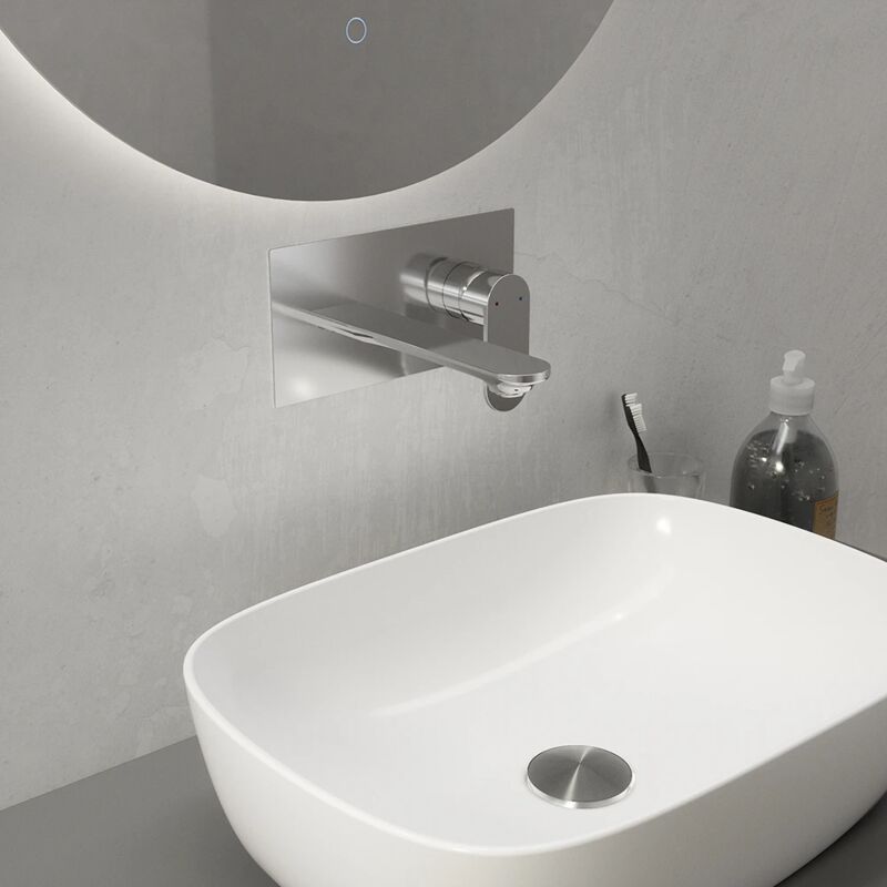 foto del prodotto parama miscelatore lavabo ad incasso in ottone cromato mod. kerry