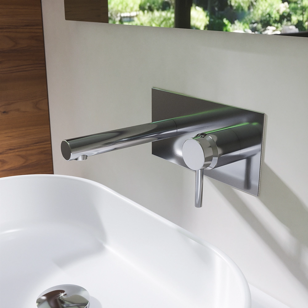 foto del prodotto parama miscelatore lavabo ad incasso senza scarico in ottone cromato mod. katharine