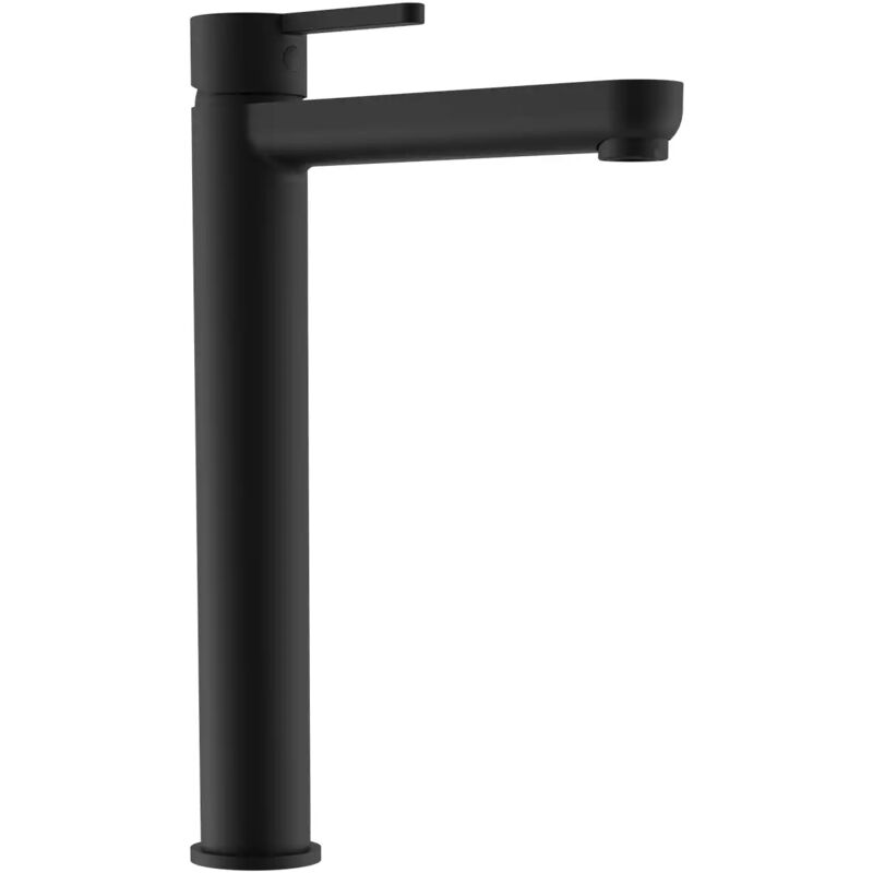 foto del prodotto parama miscelatore lavabo alto senza scarico in ottone nero opaco mod. virna