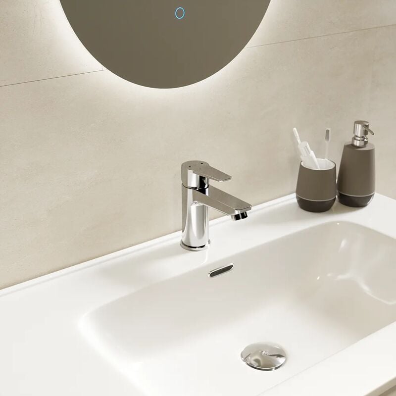 foto del prodotto parama miscelatore lavabo senza scarico in ottone cromato mod. jane