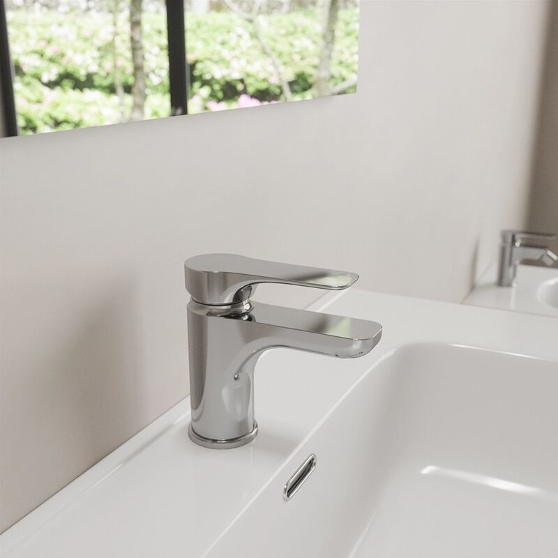 foto del prodotto parama miscelatore lavabo senza scarico in ottone cromato mod. mia