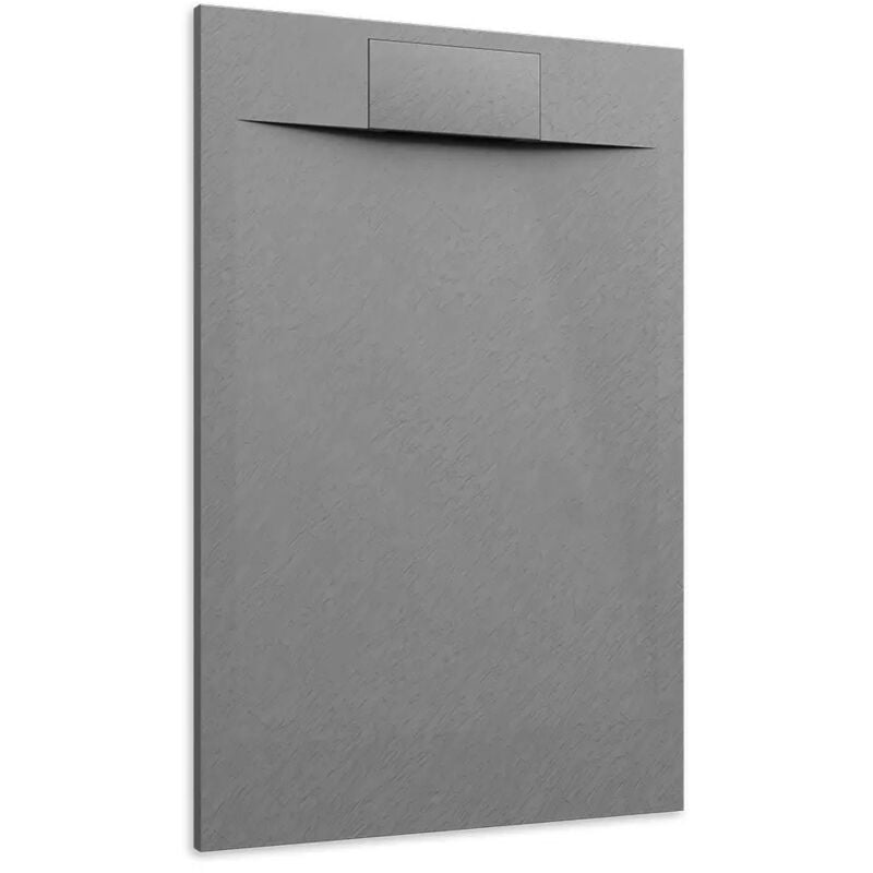 foto del prodotto parama piatto doccia in smc 70x120 effetto pietra colore grigio riducibile e antiscivolo mod. cosmos