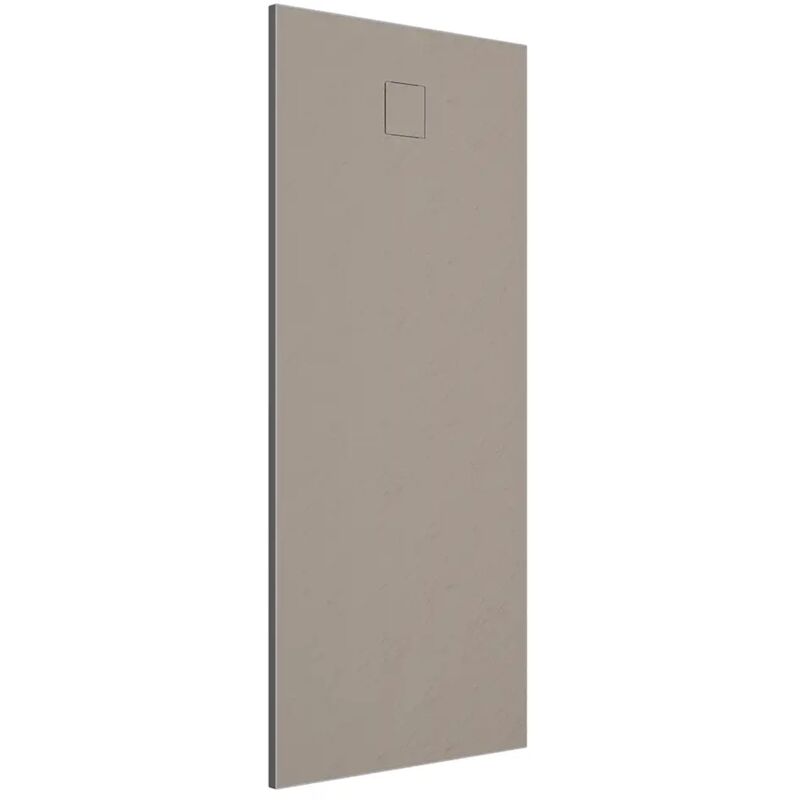 foto del prodotto parama piatto doccia rettangolare 70x150 cm in smc colore marrone effetto pietra tagliabile e antiscivolo altezza 2,6cm mod. samos