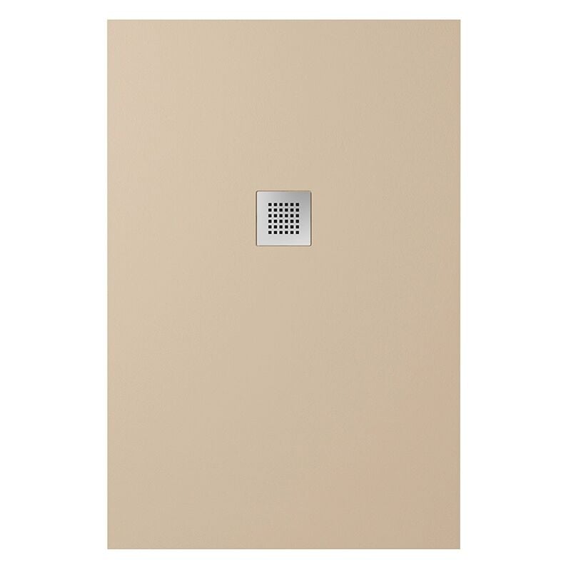 foto del prodotto parama piatto doccia rettangolare 80x140cm in marmoresina marrone effetto pietra altezza 2,5cm mod. kos
