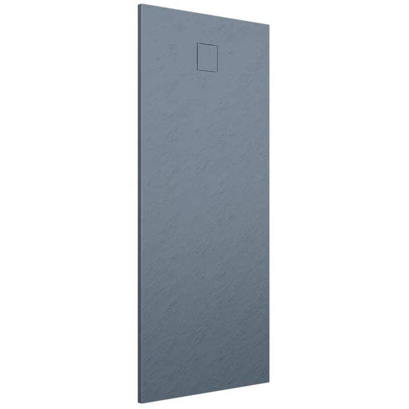 foto del prodotto parama piatto doccia rettangolare 80x160 cm in smc colore grigio effetto pietra tagliabile e antiscivolo altezza 2,6cm mod. samos