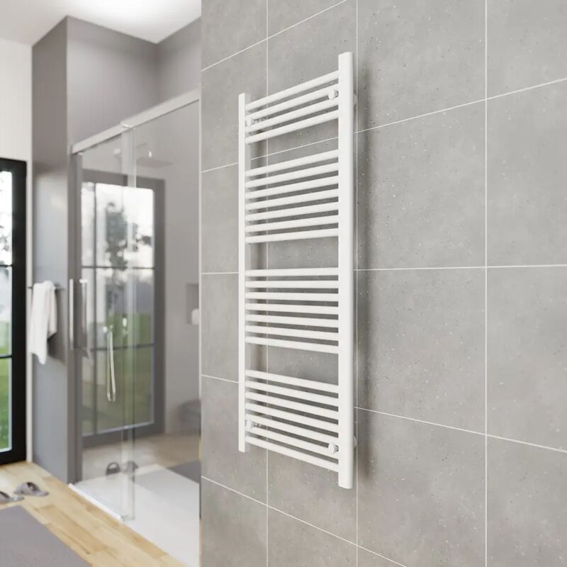 foto del prodotto parama termoarredo scaldasalviette idraulico 1200x550 bianco interasse 500 mod. antares
