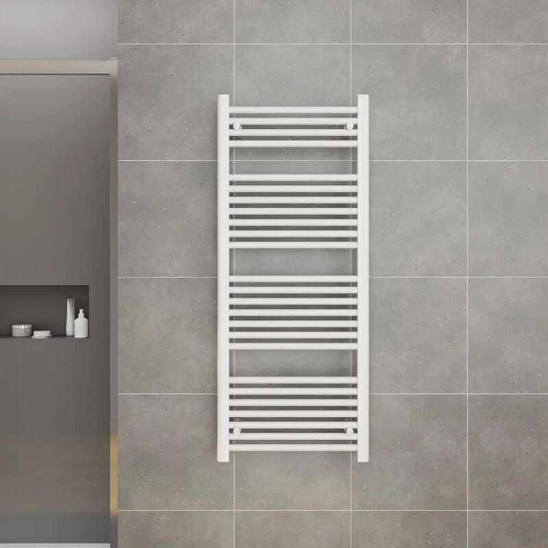 foto del prodotto parama termoarredo scaldasalviette idraulico idraulico in acciaio 1200x450 bianco interasse 400 mod. antares