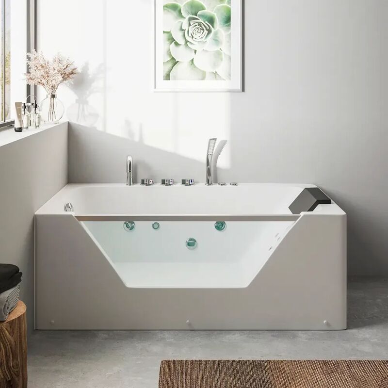 foto del prodotto parama vasca idromassaggio per interno 170x80 cm design moderno mod. chill eco