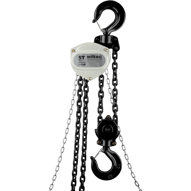 foto del prodotto paranco a catena manuale v21 5, capacit di carico 5 t, altezza di sollevamento 3 m, leggero e compatto, per impieghi gravosi wiltec