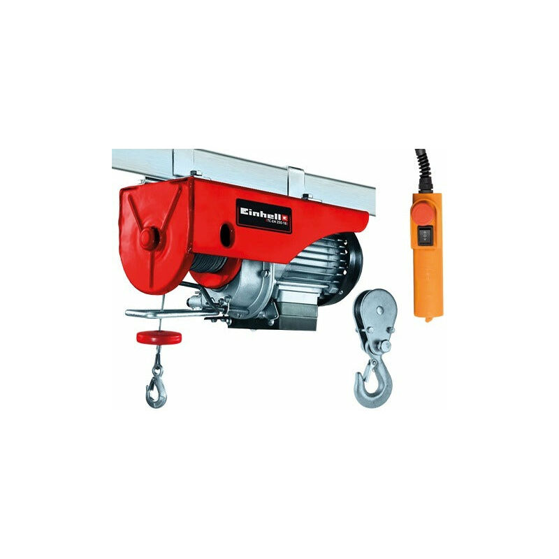 foto del prodotto paranco sollevatore elettrico 500w fino a 250kg di portata 18 mt di cavo tc eh250 18 einhell