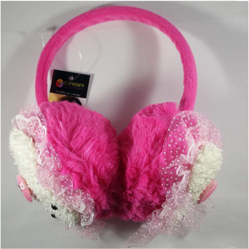 foto del prodotto paraorecchie fucsia coniglietto para orecchie vento freddo imbottite ragazze trade shop traesio
