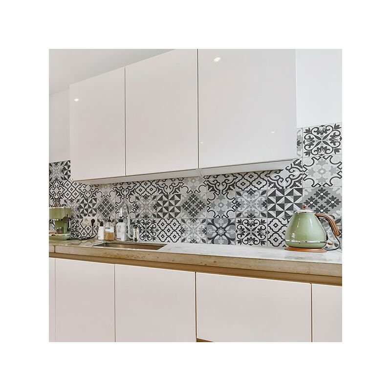 foto del prodotto paraschizzi adesivo cementine tortora l 180 x h 60 cm