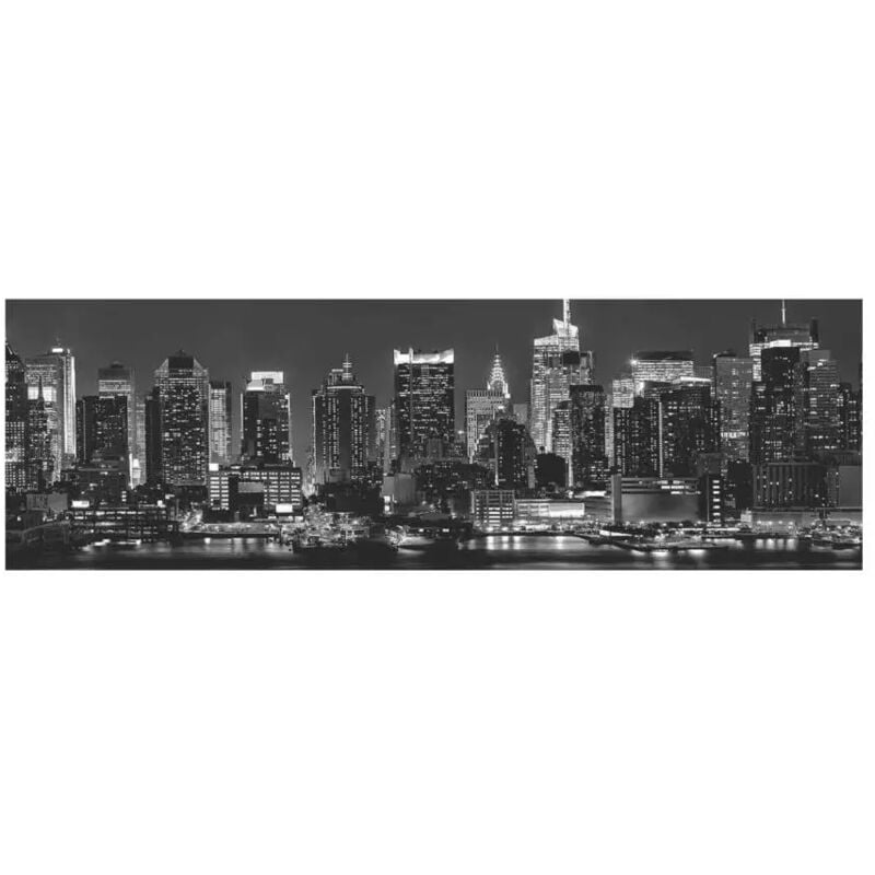 foto del prodotto paraschizzi adesivo da cucina fantasia ""skyline"", 190x60 cm