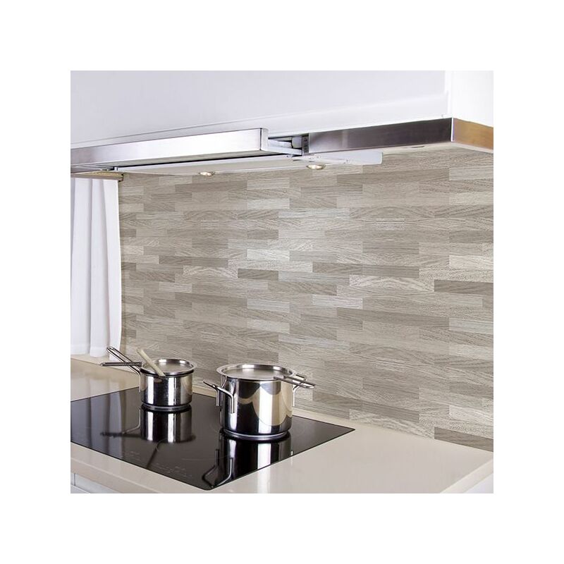 foto del prodotto paraschizzi adesivo texture betulla l 180 x h 60 cm